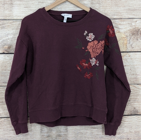 Jessica Simpson Tops - Jessica Simpson "Bria" embroidered sweatshirt
